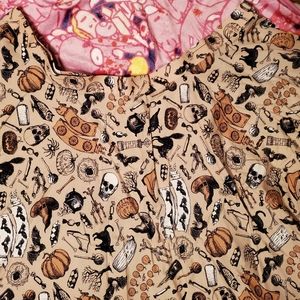 Tan Halloween Unique Vintage knee length skirt 5XL